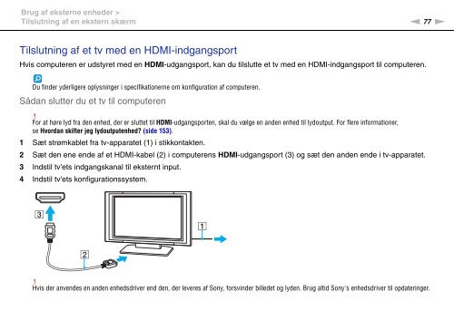 Sony VGN-NW21MF - VGN-NW21MF Mode d'emploi Danois