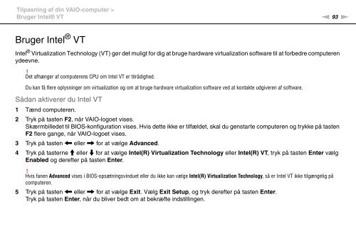 Sony VGN-NW21MF - VGN-NW21MF Mode d'emploi Danois