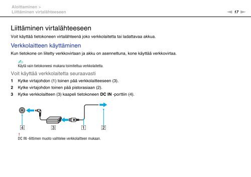 Sony VGN-NW21MF - VGN-NW21MF Mode d'emploi Finlandais