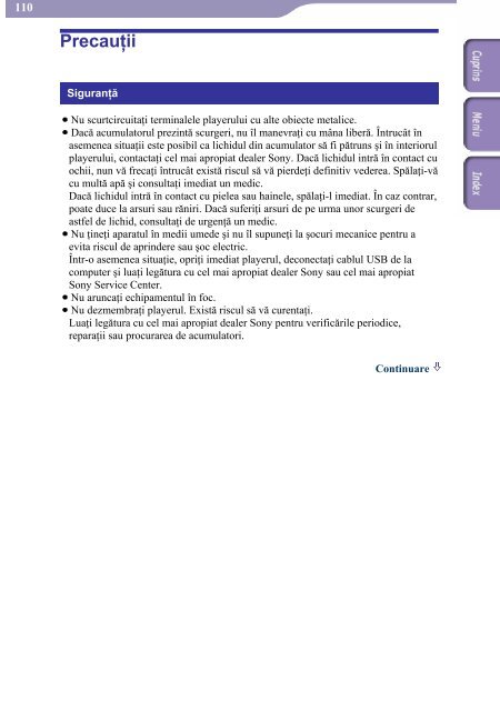 Sony NWZ-A818 - NWZ-A818 Mode d'emploi Roumain