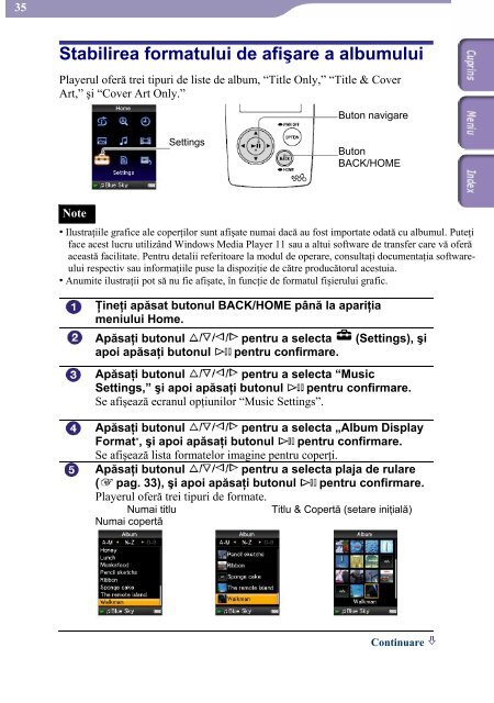 Sony NWZ-A818 - NWZ-A818 Mode d'emploi Roumain