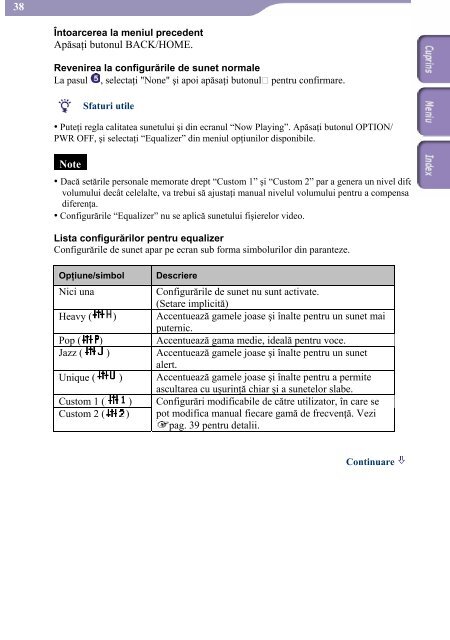 Sony NWZ-A818 - NWZ-A818 Mode d'emploi Roumain