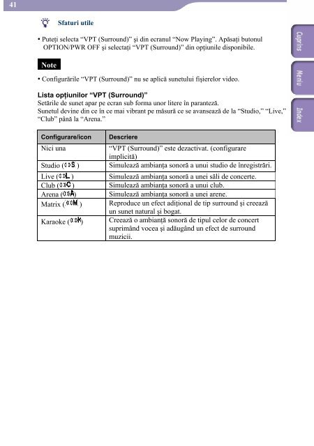 Sony NWZ-A818 - NWZ-A818 Mode d'emploi Roumain