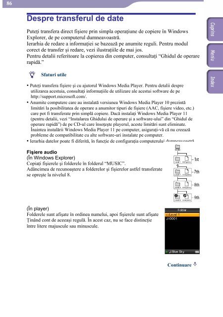 Sony NWZ-A818 - NWZ-A818 Mode d'emploi Roumain