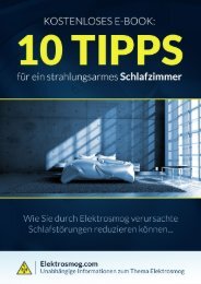 E-Book für ein strahlungsarmes Schlafzimmer