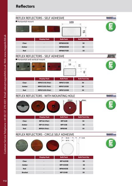 Maypole Lighting and Towing Catalogue RGB