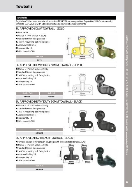 Maypole Lighting and Towing Catalogue RGB