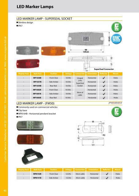 Maypole Lighting and Towing Catalogue RGB