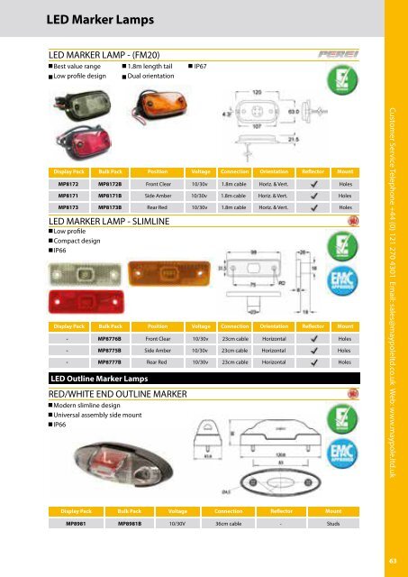 Maypole Lighting and Towing Catalogue RGB