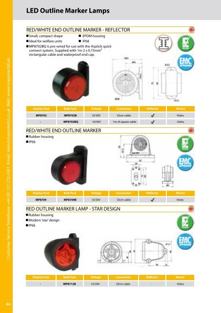 Maypole Lighting and Towing Catalogue RGB