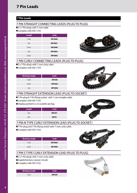 Maypole Lighting and Towing Catalogue RGB