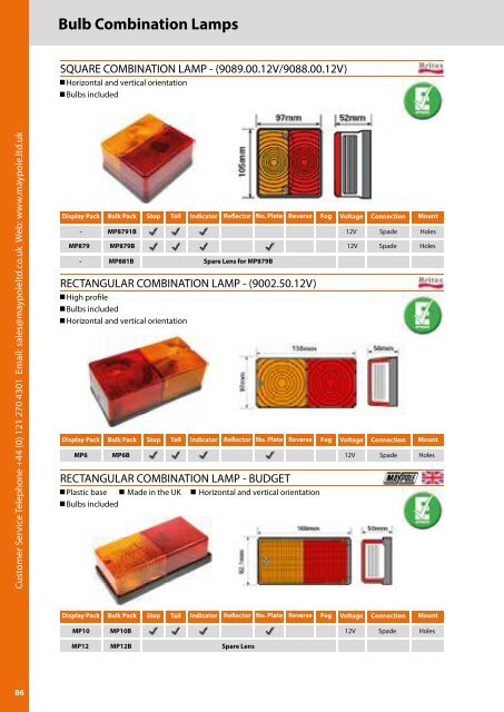 Maypole Lighting and Towing Catalogue RGB