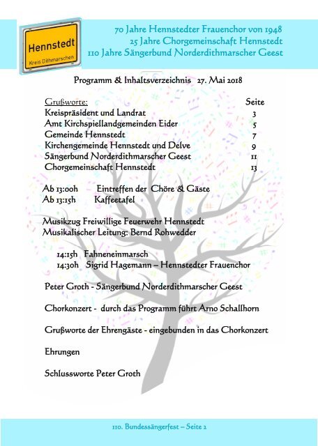 Festprogramm 2018