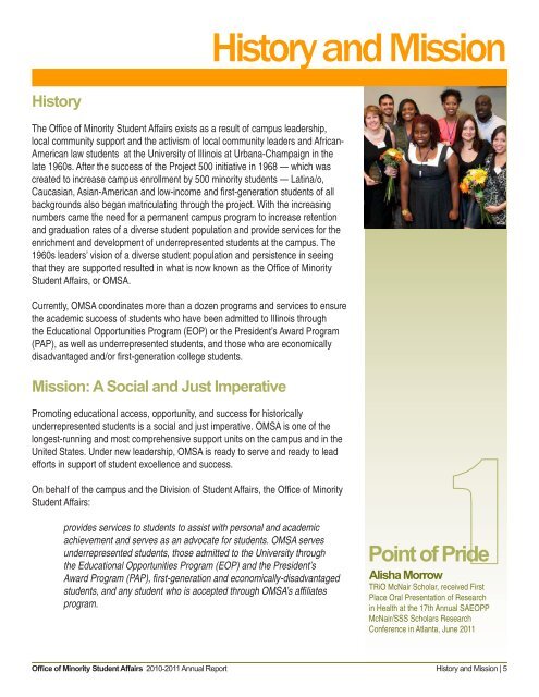 Point of Pride - Office of Minority Student Affairs - University of Illinois ...