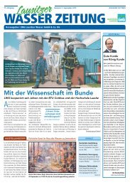 Mit der Wissenschaft im Bunde - LWG Lausitzer Wasser