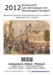 BÜCHERGRUSS ZUM - Antiquariat A. Klittich-Pfankuch