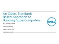 Dell HPC Solutions Engineering Overview - HPC Advisory Council