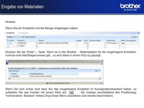 ID Sample Presentation - Brother International GmbH