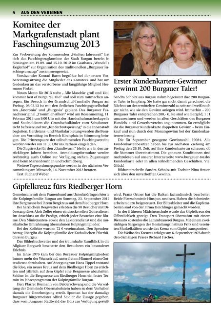 Ausgabe: Nr. 26 · November 2012 · monatlich ... - Stadt Burgau