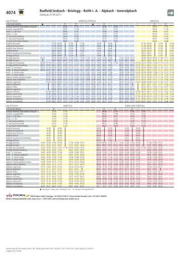 Busfahrplan Sommer 2011_VVT 4074 - brainplatform.net