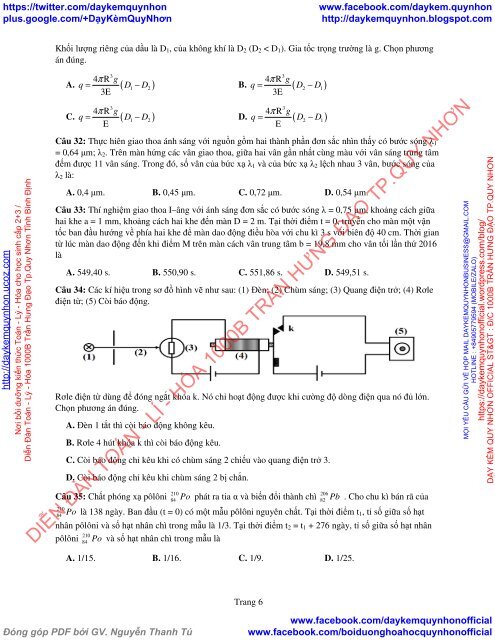 Bộ đề thi thử THPT QG 2018 Các môn TOÁN - LÍ - HÓA Các trường THPT Cả nước CÓ HƯỚNG DẪN GIẢI (Lần 26) [DC21052018]