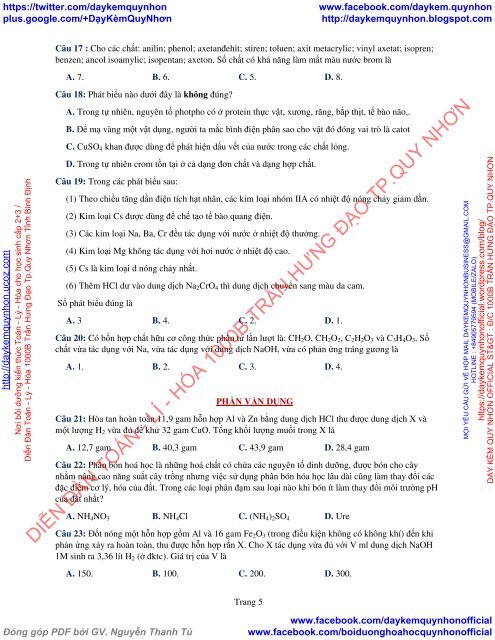 Bộ đề thi thử THPT QG 2018 Các môn TOÁN - LÍ - HÓA Các trường THPT Cả nước CÓ HƯỚNG DẪN GIẢI (Lần 26) [DC21052018]