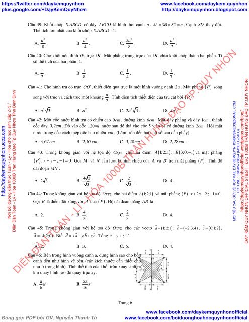 Bộ đề thi thử THPT QG 2018 Các môn TOÁN - LÍ - HÓA Các trường THPT Cả nước CÓ HƯỚNG DẪN GIẢI (Lần 26) [DC21052018]