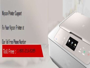 +1 800-213-8289 Nipson Printer Support