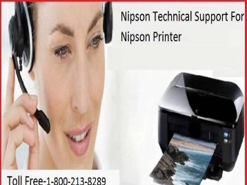 +1 800-213-8289 Nipson Technical Support