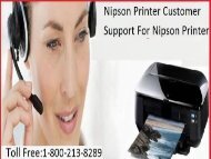 +1 800-213-8289 Nipson Printer Customer Support