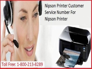 +1 800-213-8289 Nipson Printer Customer Service Number