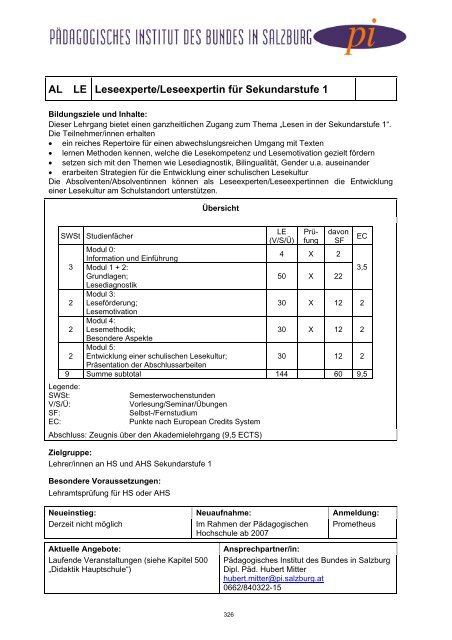 WINTERSEMESTER - Schulen - Salzburg.at