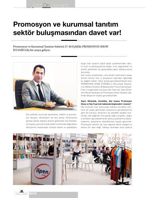  Print On Demand Mayıs 2018