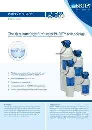 Data sheet PURITY C Quell ST - BRITA GmbH