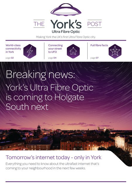 TalkTalk York’s Ultra Fibre Optic Newsletter May 2018 - Holgate South