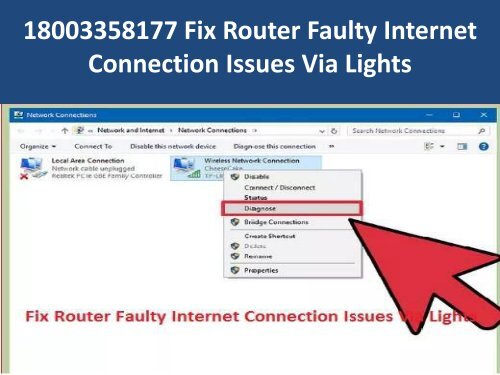 18003358177 Fix Router Faulty Internet Connection Issues Via Lights