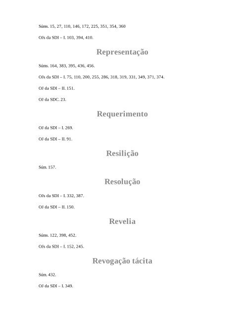 01 -SÚMULAS E OJS DO TST COMENTADAS E ORGANIZADAS POR ASSUNTO (Élisson Miessa e Henrique Correia ed. 2016)