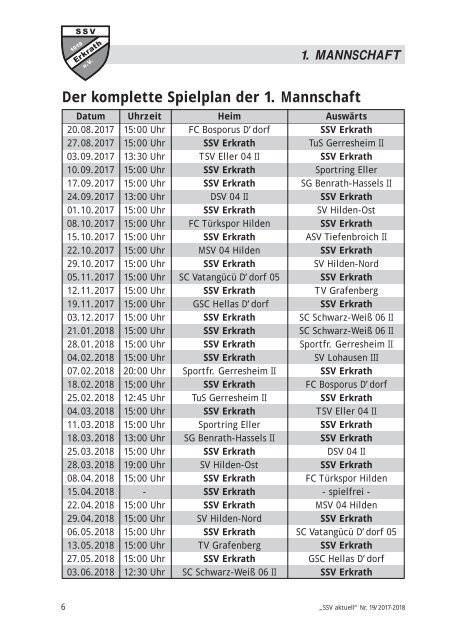 SSV aktuell, Ausgabe 19 reduziert