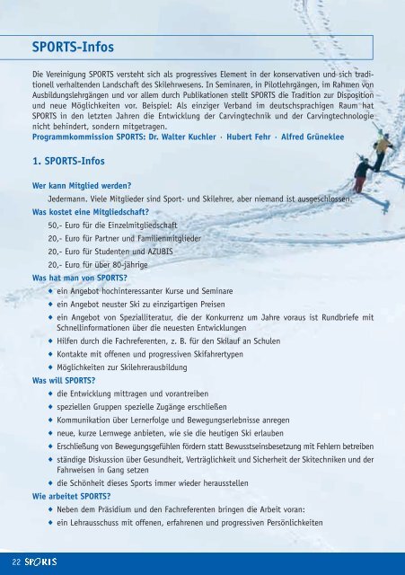 Programm 2011/2012 - Sports