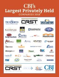 CBJ's Largest Privately Held Companies 2018