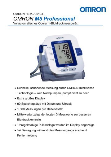 OMRON M5 Professional - Meine Gesundheitsapotheke