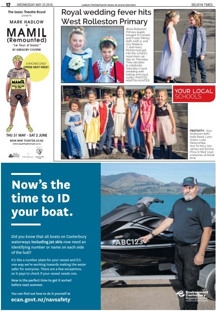 Selwyn Times: May 23, 2018