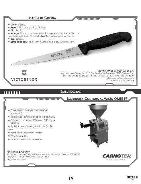 DICCIONARIO TÉCNICO CÁRNICO 2018 - DITECA