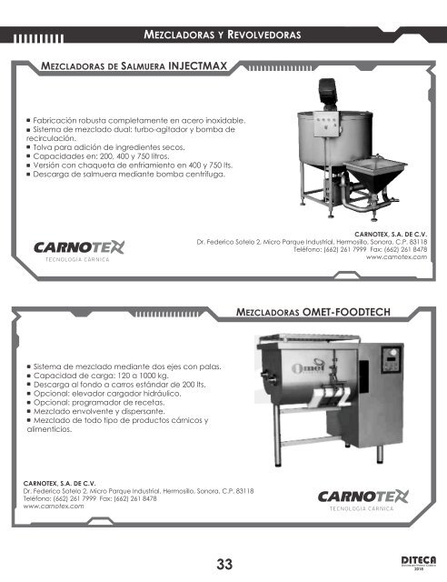 DICCIONARIO TÉCNICO CÁRNICO 2018 - DITECA