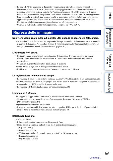 Sony NEX-5D - NEX-5D Guide pratique Italien