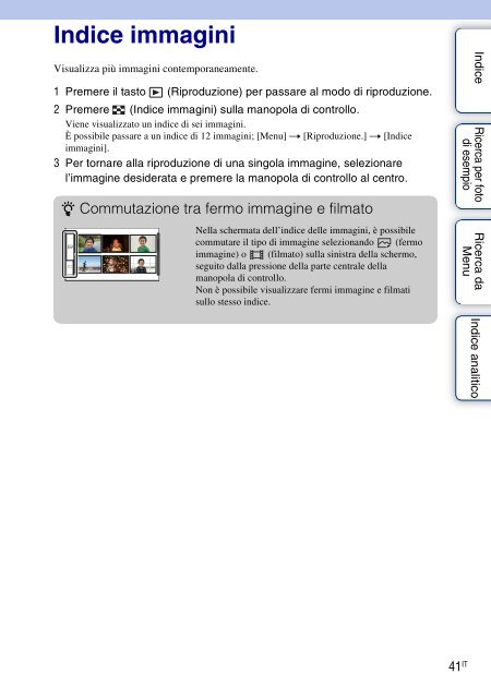 Sony NEX-5D - NEX-5D Guide pratique Italien