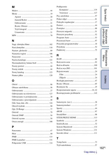 Sony NEX-5D - NEX-5D Guide pratique Polonais