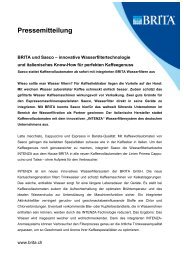 Pressemitteilung - BRITA GmbH