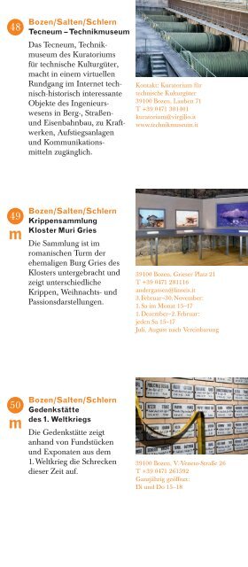 Broschüre Südtiroler Museen - Eppan