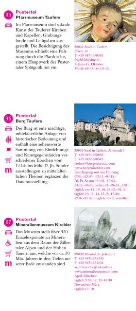 Broschüre Südtiroler Museen - Eppan